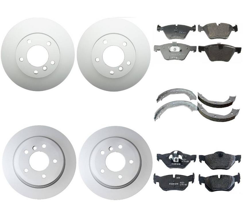 BMW Brake Kit - Pads and Rotors Front &  Rear (300mm/300mm)